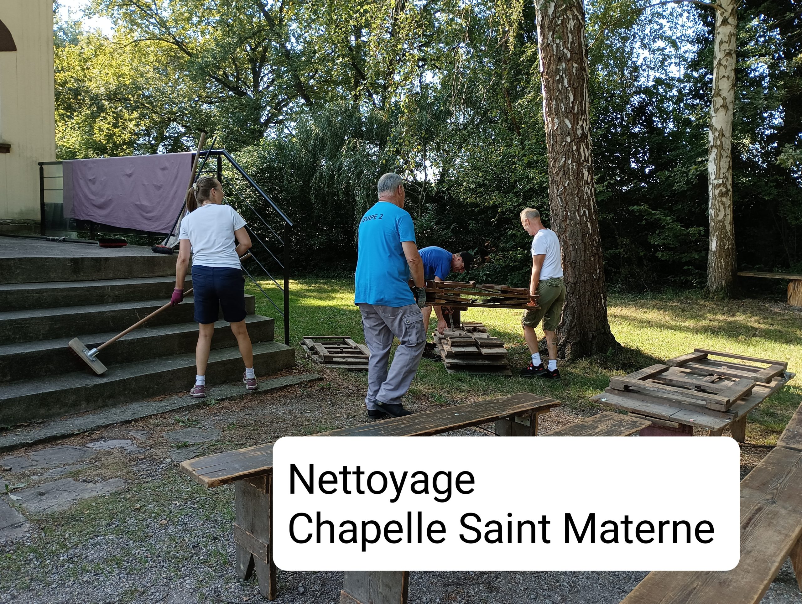 Chapelle Saint-Materne - 9 septembre 2023 - matinée entretien